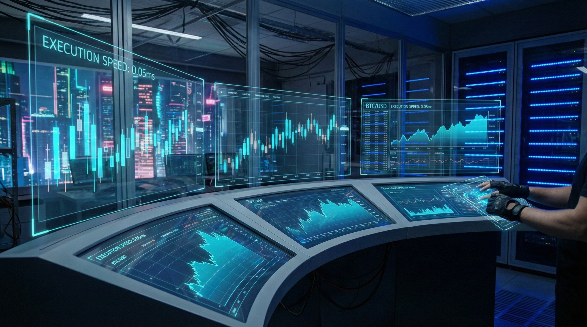 bitbankのトレード用チャート画面イメージ